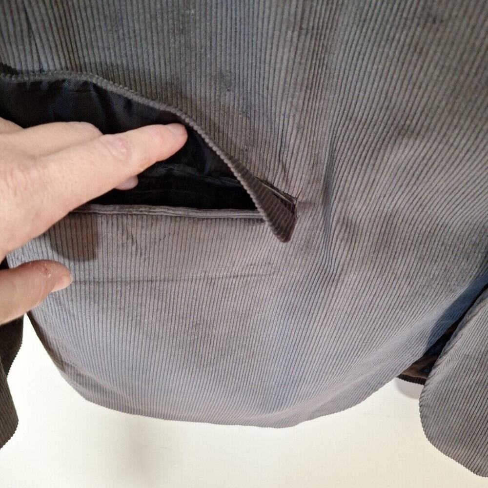 Stafford Brown Cotton Corduroy Classic Fit Sport Jacket Blazer Men Size 46L Prep - Picture 2 of 7